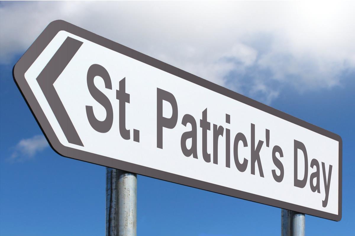 St. Patricks Day - Free Creative Commons Highway Sign image