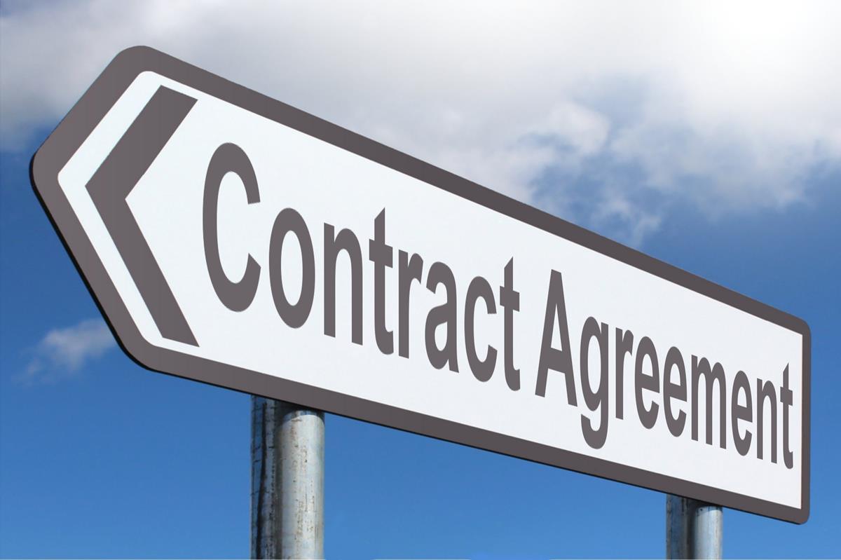 Contract Agreement Free of Charge Creative Commons Highway Sign image