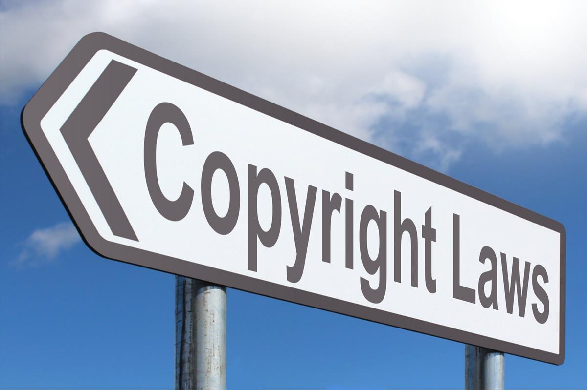 Copyright Laws - Free of Charge Creative Commons Highway Sign image