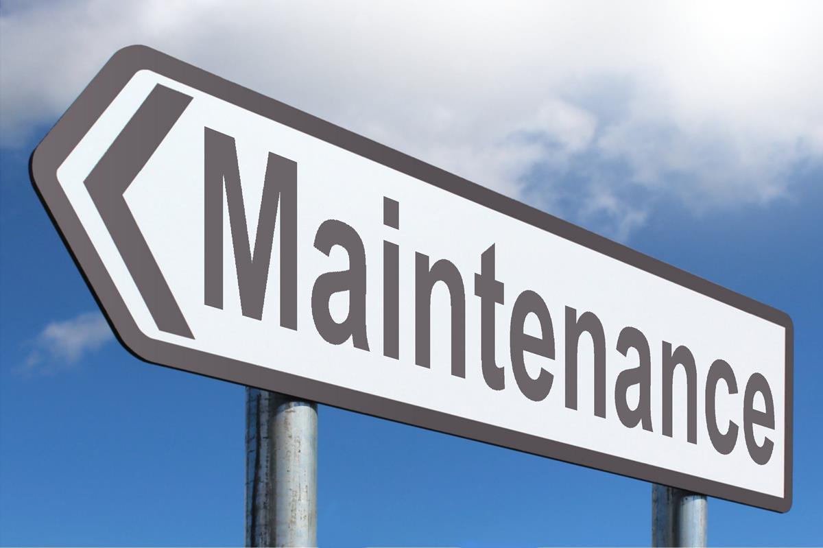 Maintenance - Free of Charge Creative Commons Highway Sign image