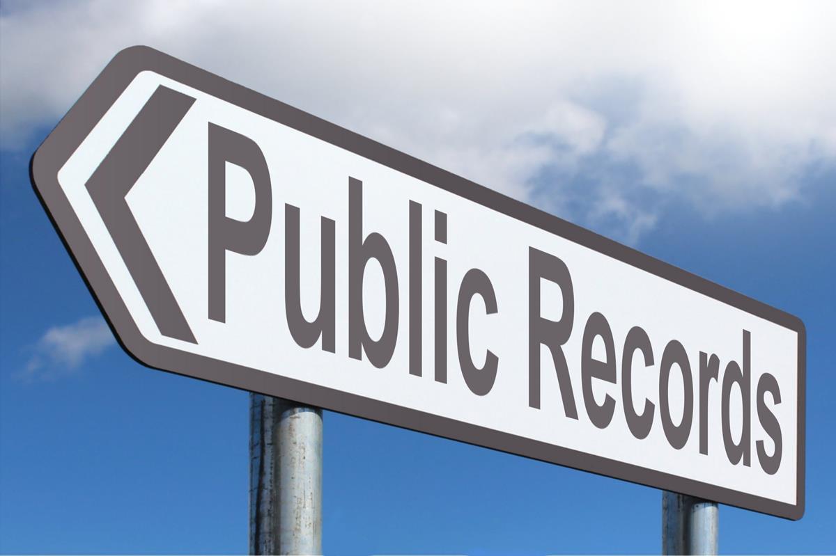 Public Records - Free of Charge Creative Commons Highway Sign image