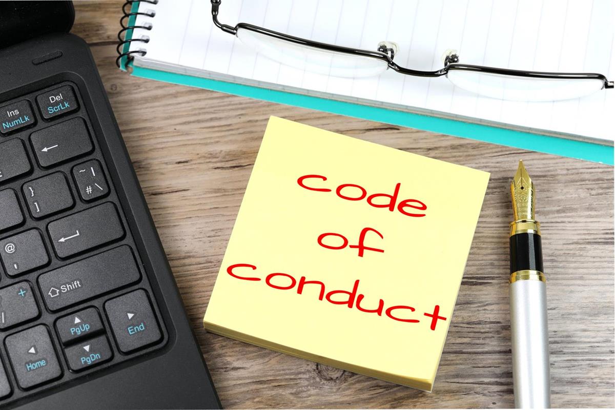 Code Of Conduct - Free of Charge Creative Commons Post it Note image